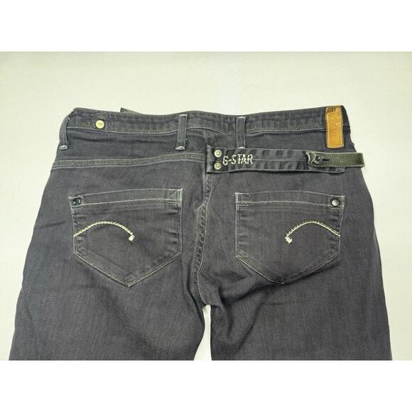G-Star Raw 3301 Women's Micro Midge Skinny Black Denim Jeans - Size 26x29.5 - Picture 4 of 8